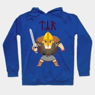 Tyr in Runes Hoodie